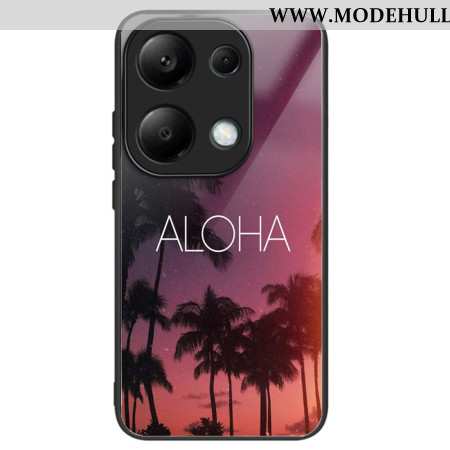 Hülle Xiaomi Redmi Note 13 Pro 4g Handyhülle Aloha Gehärtetes Glas