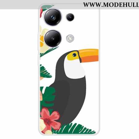 Hülle Xiaomi Redmi Note 13 Pro 4g Handyhülle Blätter Und Vogel