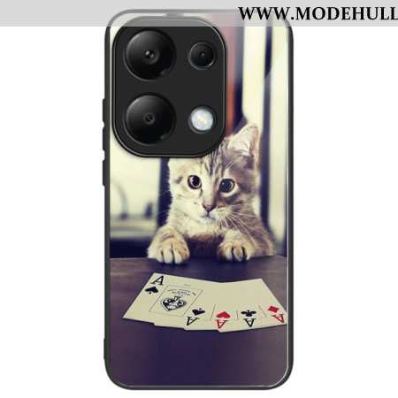 Hülle Xiaomi Redmi Note 13 Pro 4g Handyhülle Chat-poker Aus Gehärtetem Glas