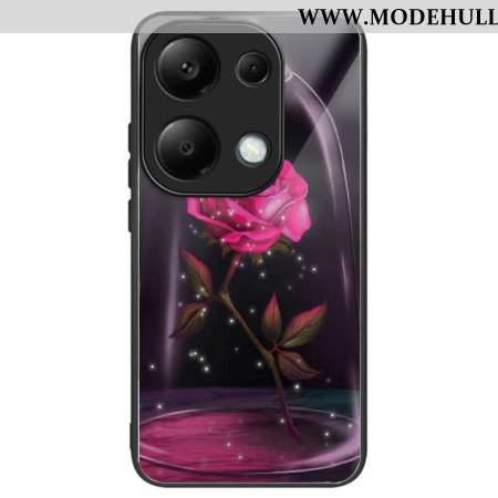 Hülle Xiaomi Redmi Note 13 Pro 4g Handyhülle Rosa Gehärtetes Glas