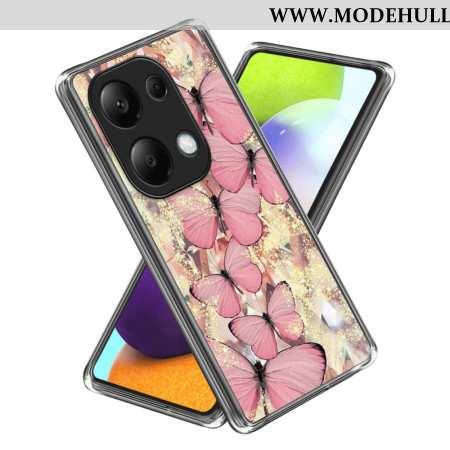 Hülle Xiaomi Redmi Note 13 Pro 4g Handyhülle Rosa Schmetterlinge