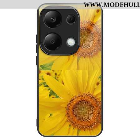 Hülle Xiaomi Redmi Note 13 Pro 4g Sonnenblumen Aus Gehärtetem Glas