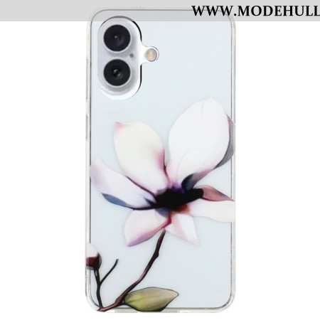 Hülle iPhone 16 Handyhülle Weiße Blume