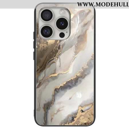 Hülle iPhone 16 Pro Handyhülle Alchemistisches Marmor-hartglas