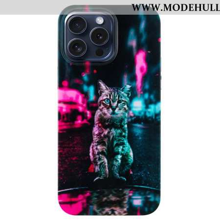 Hülle iPhone 16 Pro Handyhülle Katze In Der Stadt