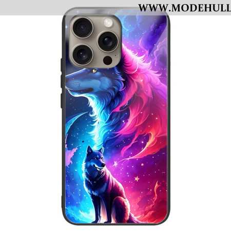 Hülle iPhone 16 Pro Handyhülle Star Wolf Gehärtetes Glas