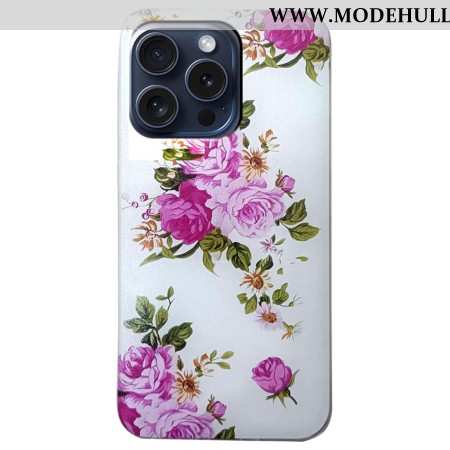 Hülle iPhone 16 Pro Max Handyhülle Rosa Blumen