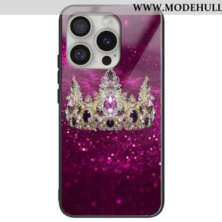 Hülle iPhone 16 Pro Royal Crown Gehärtetes Glas