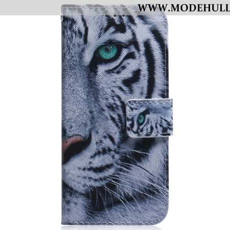 Lederhüllen Für Samsung Galaxy A16 5g Weißer Tiger