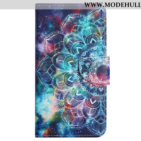 Lederhüllen Für Samsung Galaxy S24 Ultra 5g Sternenhimmel Und Mandala Mit Riemen