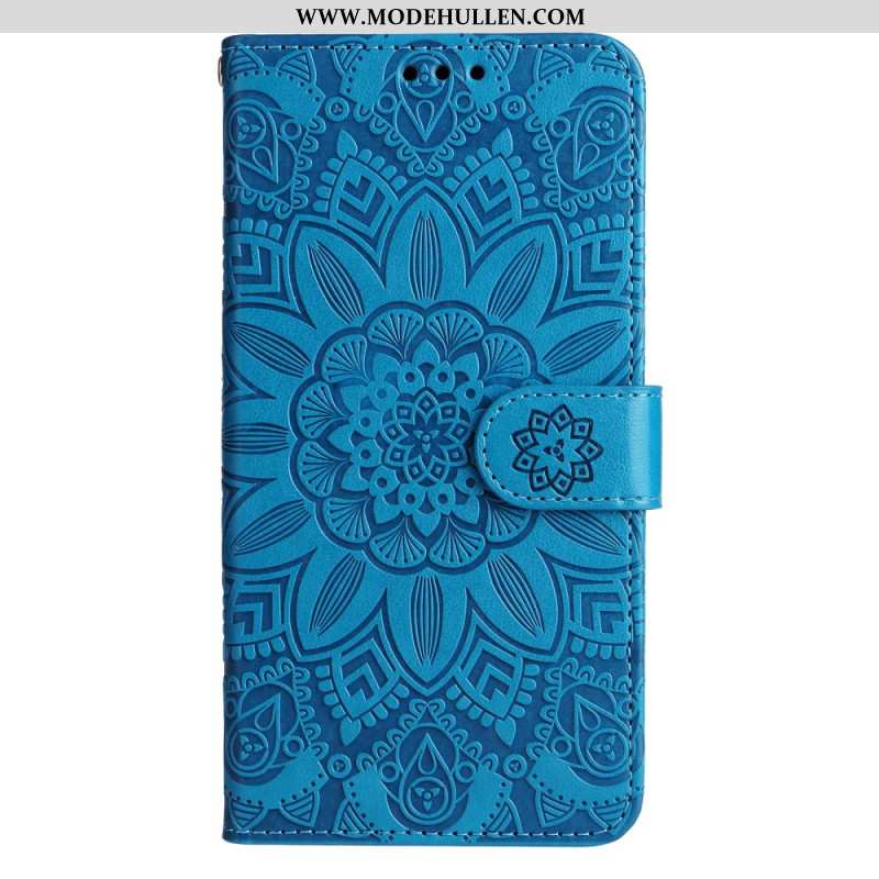 Lederhüllen Samsung Galaxy A15 5g Handyhülle Mandala-druck Mit Schlüsselband