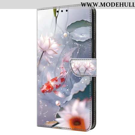 Lederhüllen Samsung Galaxy A16 5g Blumen Und Fische