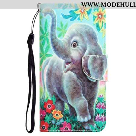 Lederhüllen Samsung Galaxy A55 5g Handyhülle Elefant Mit Riemen