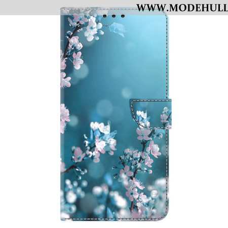 Lederhüllen Xiaomi 14 Handyhülle Pflaumenblüten