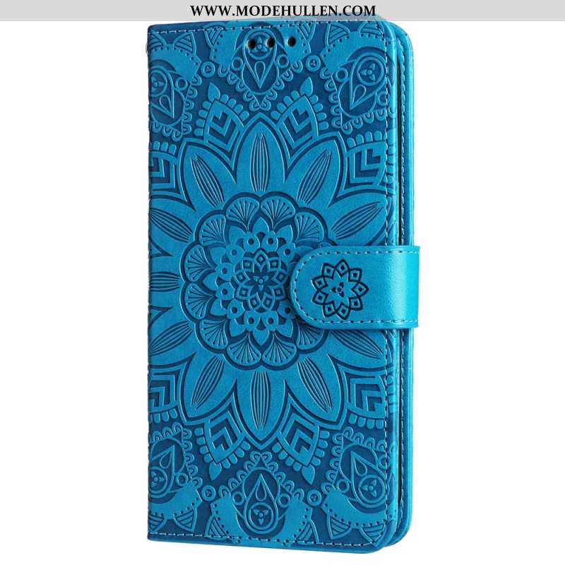 Lederhüllen Xiaomi Redmi Note 13 4g Blumenmandala Mit Riemen