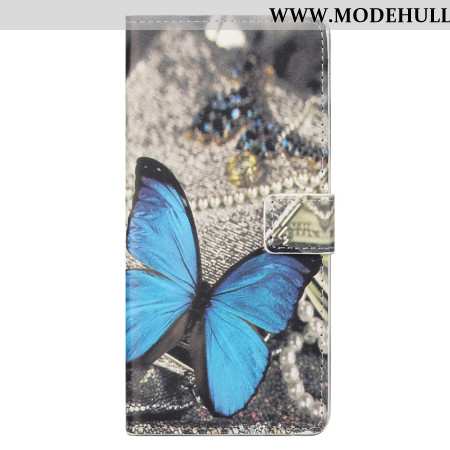 Lederhüllen Xiaomi Redmi Note 13 5g Blauer Schmetterling