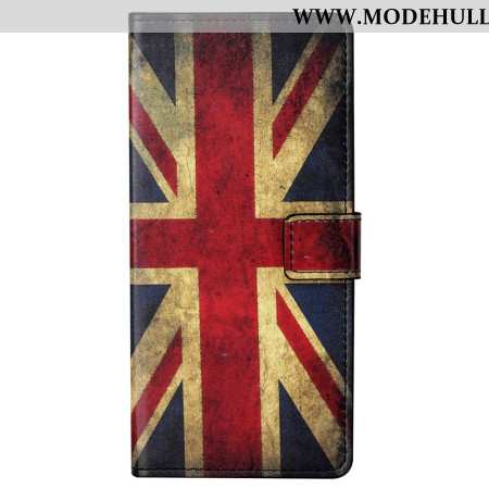 Lederhüllen Xiaomi Redmi Note 13 5g Handyhülle Englische Vintage-flagge