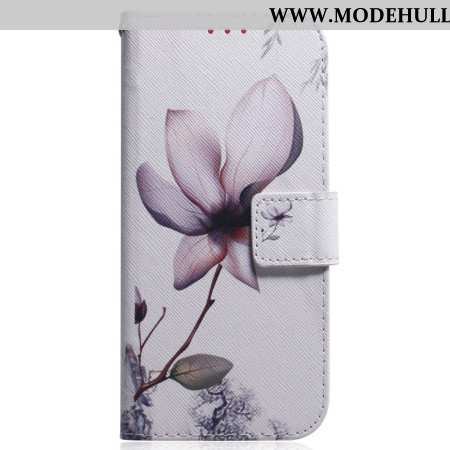 Lederhüllen Xiaomi Redmi Note 13 5g Rosa Blume