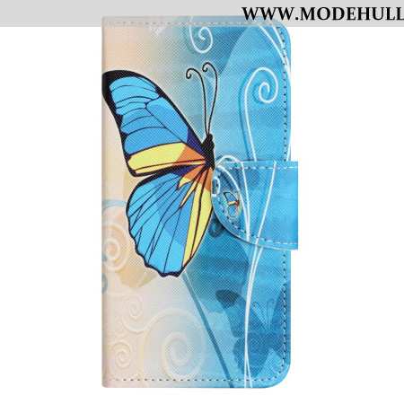 Lederhüllen iPhone 16 Pro Max Handyhülle Schmetterling