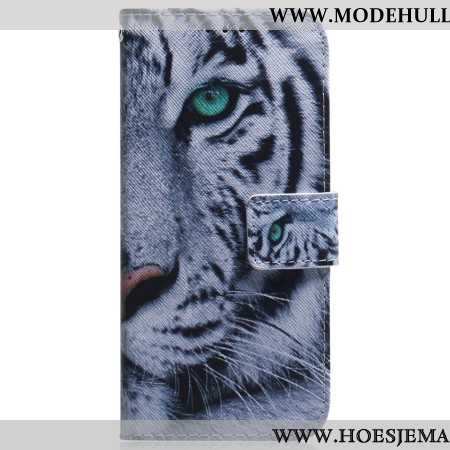 Lederhüllen iPhone 16 Pro Max Weißer Tiger