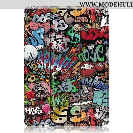 Samsung Galaxy Tab S9 Plus Transparente Graffiti-rückseite